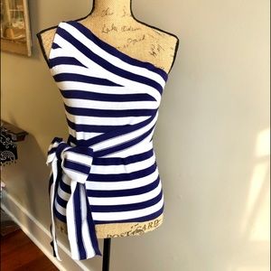 One Shoulder Knit Top Size M